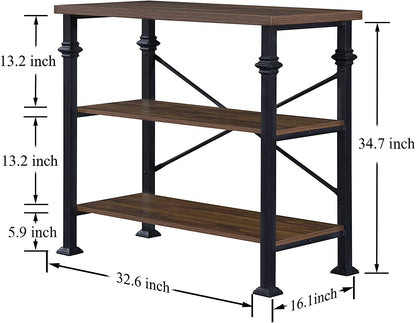 Bookshelf: 3-Tier Standing Storage Shelves