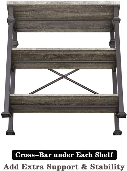 Bookshelf: 3-Tier Standing Storage Shelves