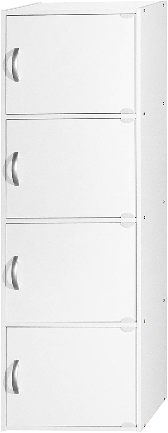 Bookshelf: 4-Shelf Bookcase Cabinet