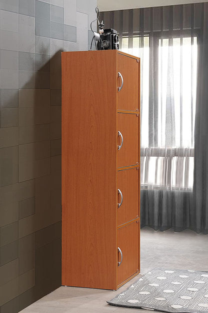 Bookshelf: 4-Shelf Bookcase Cabinet