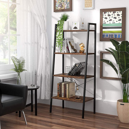 Bookshelf: 4-Tier Ladder Bookshelf for Living Room