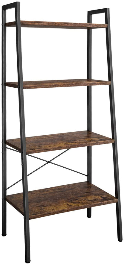 Bookshelf: 4-Tier Ladder Bookshelf for Living Room