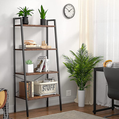 Bookshelf: 4-Tier Ladder Bookshelf for Living Room