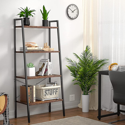 Bookshelf: 4-Tier Ladder Bookshelf for Living Room