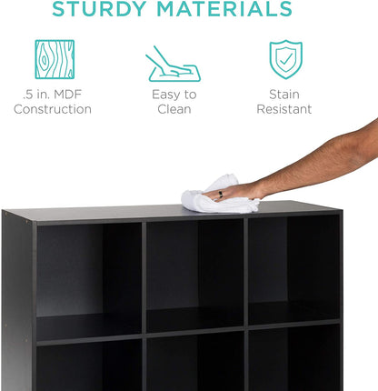 Bookshelf: 9-Cube Storage Shelf Organizer Bookshelf 