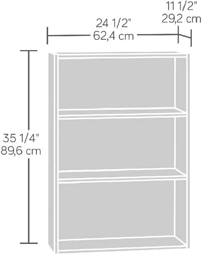 Bookshelf: Cherry finish 3-Shelf Bookcase  