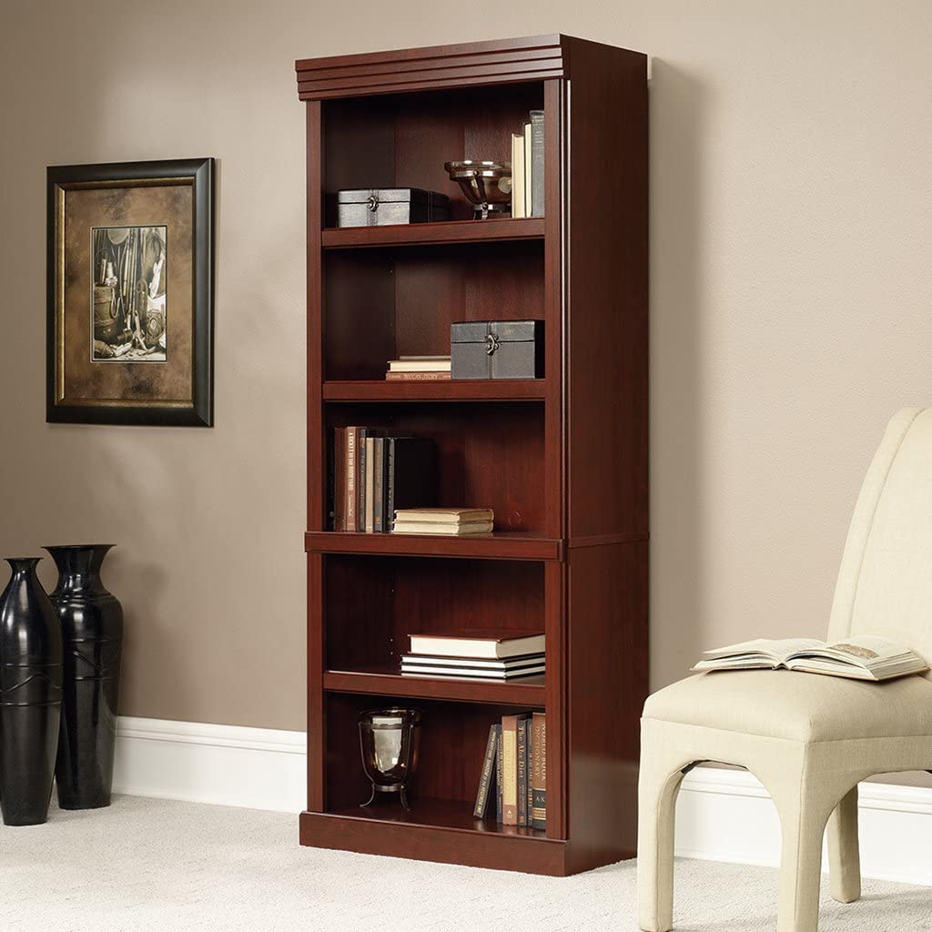 Bookshelf: Classic Cherry finish 3-Tier Open Shelf Bookcase