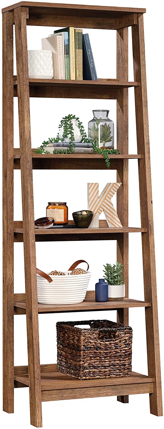 Bookshelf: Ladder Shaped 5-Shelf Bookcase