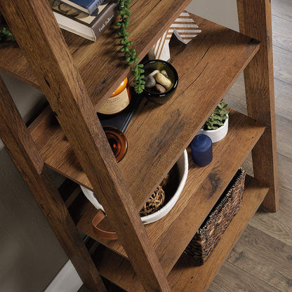 Bookshelf: Ladder Shaped 5-Shelf Bookcase