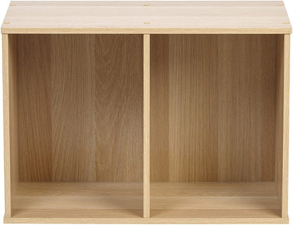 Bookshelf: Modern 2 Tier Shelf Small Bookcase