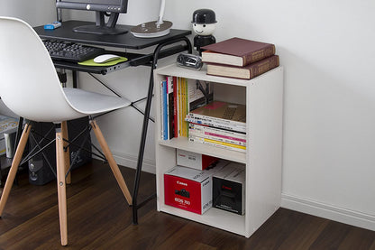 Bookshelf: Modern 2 Tier Shelf Small Bookcase