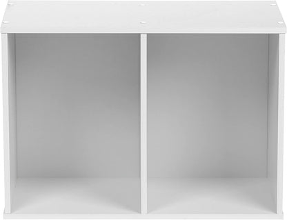 Bookshelf: Modern 2 Tier Shelf Small Bookcase