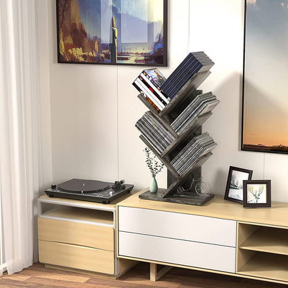 Bookshelf: Tree Bookshelf, 4-Tier Book Storage Organizer Shelves