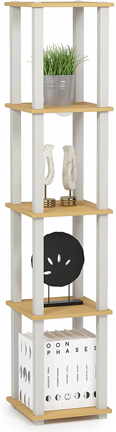 Bookshelf: Turn-N-Tube 5-Tier Corner Square Rack Display Shelf