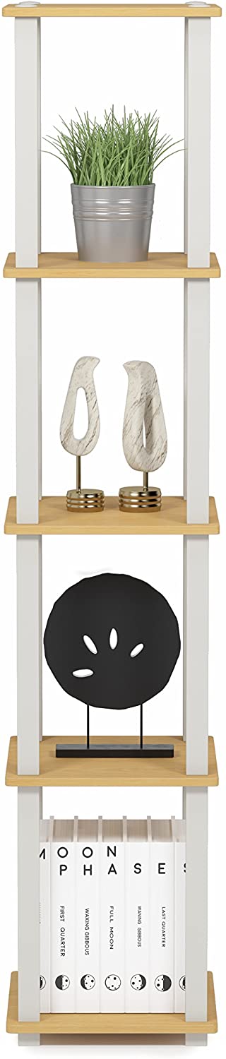 Bookshelf: Turn-N-Tube 5-Tier Corner Square Rack Display Shelf