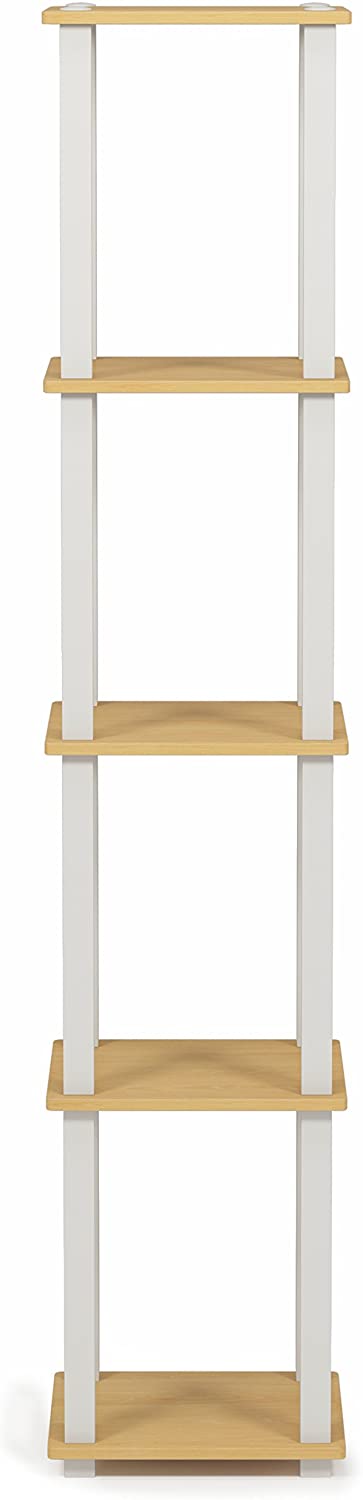 Bookshelf: Turn-N-Tube 5-Tier Corner Square Rack Display Shelf