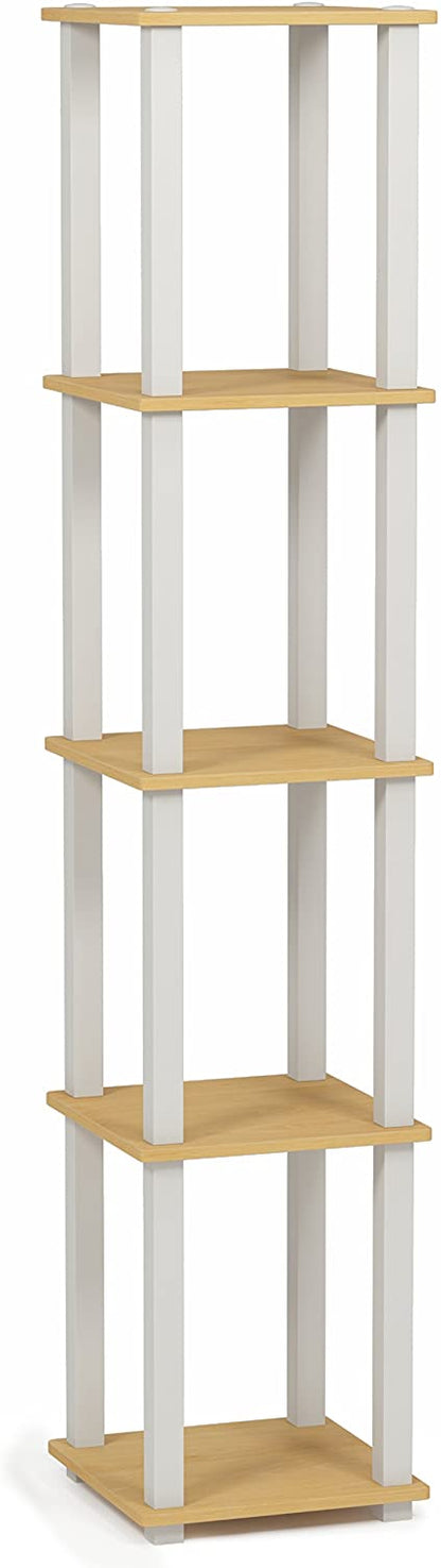Bookshelf: Turn-N-Tube 5-Tier Corner Square Rack Display Shelf