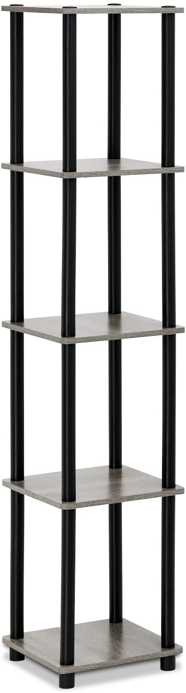 Bookshelf: Turn-N-Tube 5-Tier Corner Square Rack Display Shelf