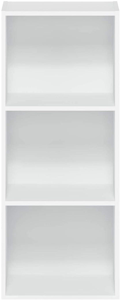 Bookshelf: White 3-Tier Open Shelf Bookcase
