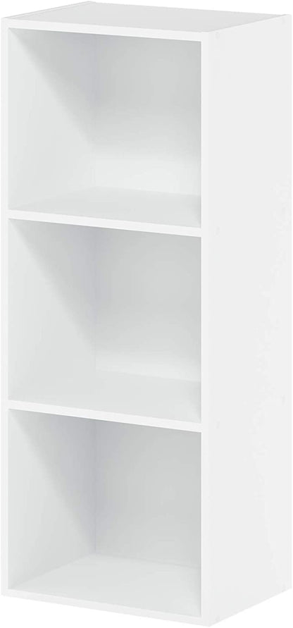 Bookshelf: White 3-Tier Open Shelf Bookcase