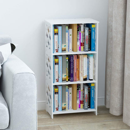 Bookshelf: White 3 Tier Kids Small Bookshelf