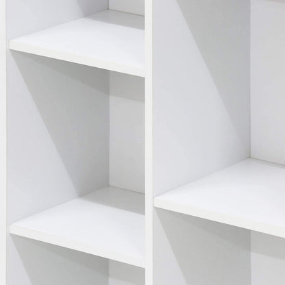 Bookshelf: White 5-Cube Open Shelf