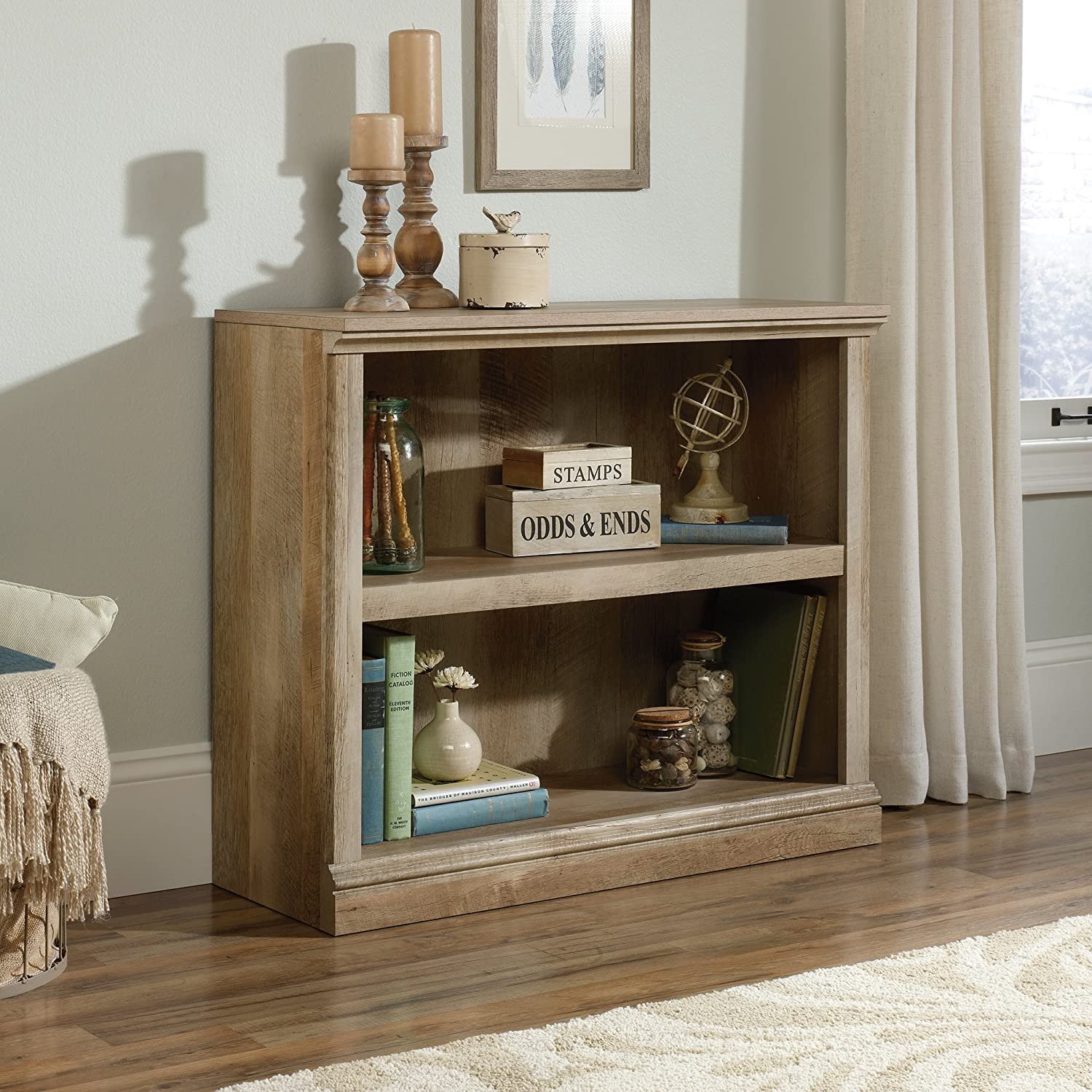 Bookshelf: Wooden 2-Shelf Bookcase  