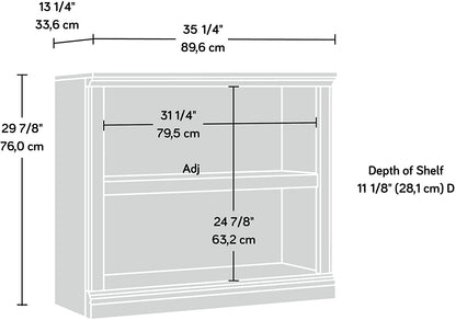 Bookshelf: Wooden 2-Shelf Bookcase  