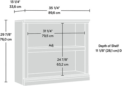 Bookshelf: Wooden 2-Shelf Bookcase  