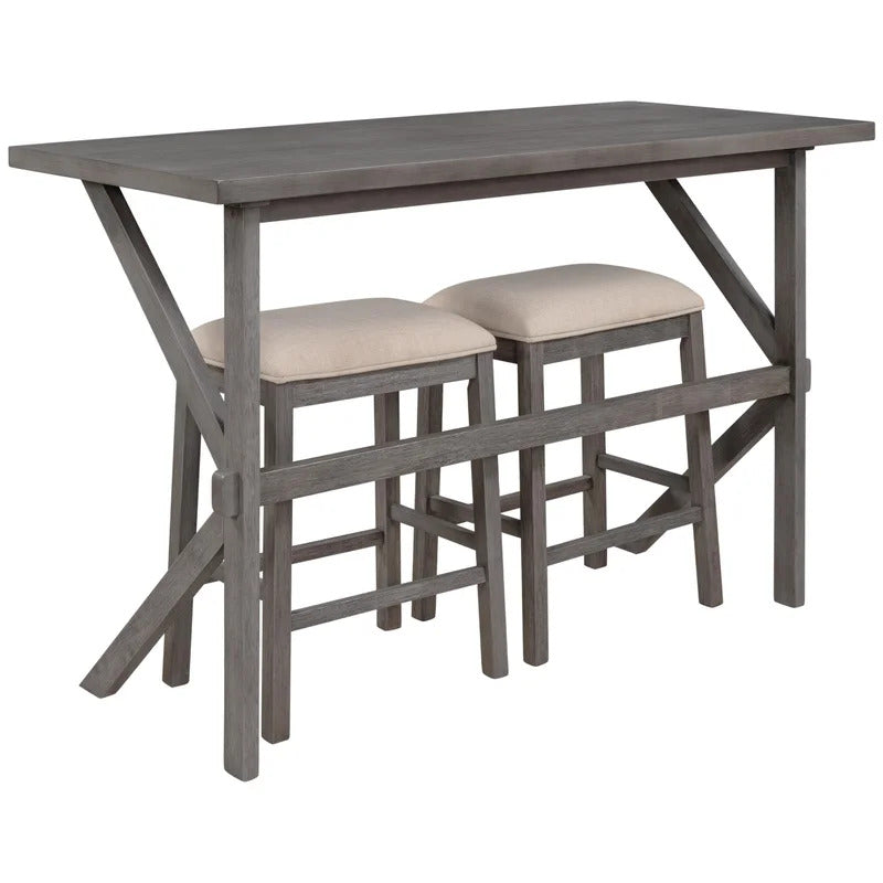 Breakfast Table: 2 Seater Counter Height Dining Set