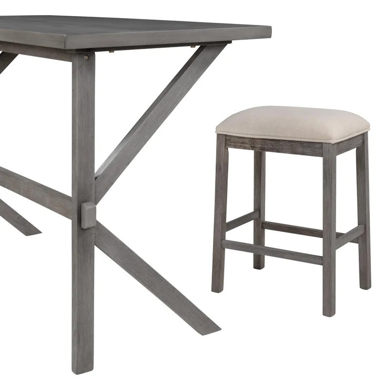 Breakfast Table: 2 Seater Counter Height Dining Set