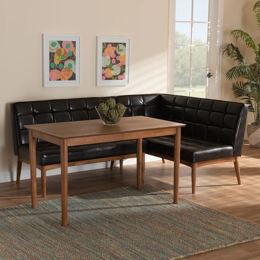 Breakfast Table: 4 Person Breakfast Nook Dining Set