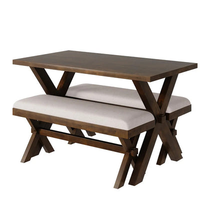 Breakfast Table: 4 Seater Wooden Dining Set