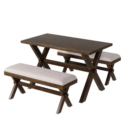 Breakfast Table: 4 Seater Wooden Dining Set