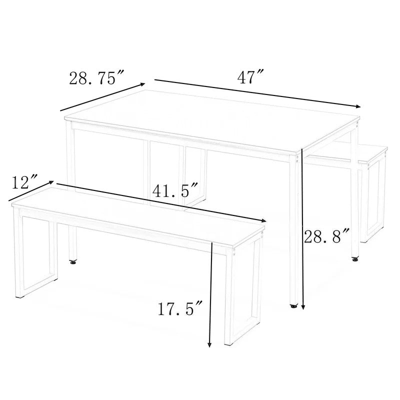 Breakfast Table: Breakfast Table with 4 Chairs Dining Set