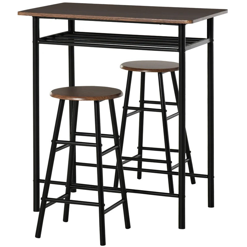 Breakfast Table: Counter Height 2 Seater Dining Set
