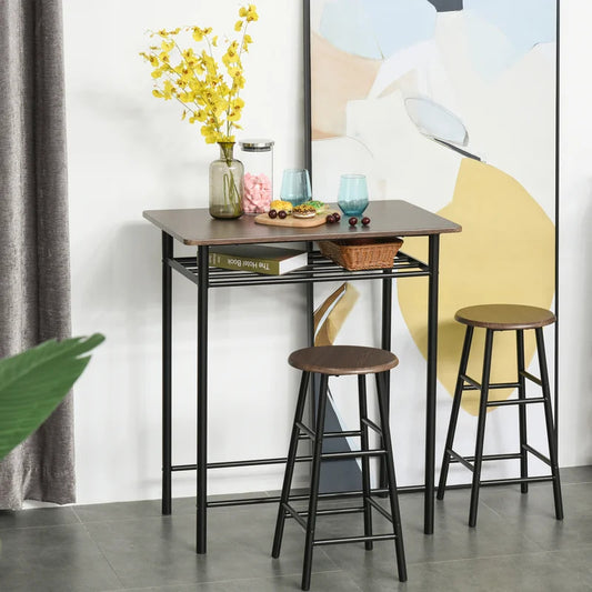 Breakfast Table: Counter Height 2 Seater Dining Set