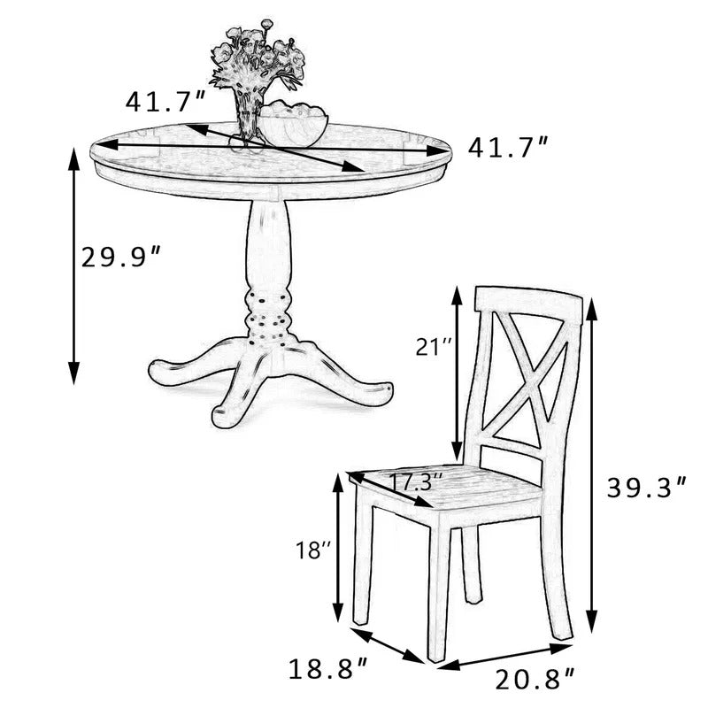 Breakfast Table: Round Breakfast Nook Dining Set