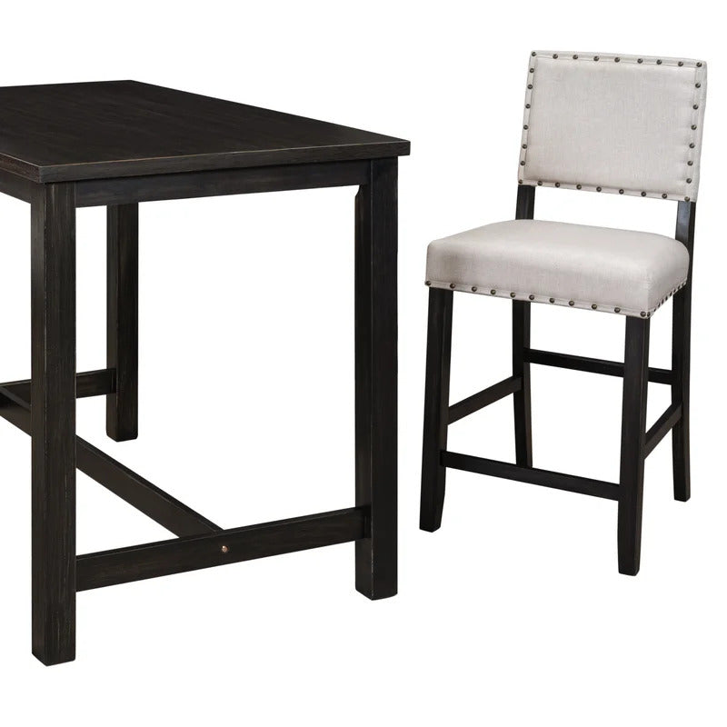 Breakfast Table: Solid Oak Breakfast Nook Dining Set