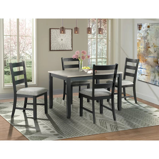 Breakfast Table: Solid Wood Breakfast Nook Dining Set