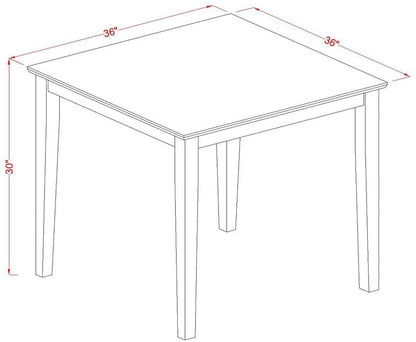 Breakfast Table Triple Crossback Breakfast Nook Dining Set