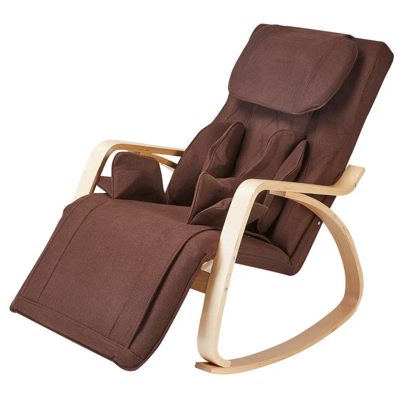 Massage Chairs: Brown Angle Adjustable Massage & Recliner Rocking Chair