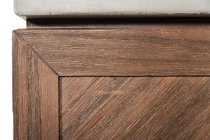 Buffet Table: MAC Concrete Wine Cabinet