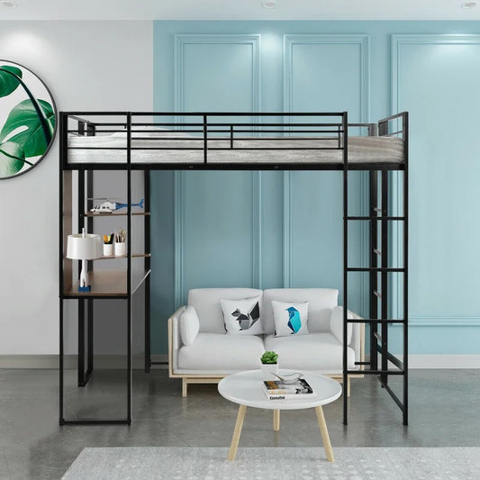 Bunk Bed: Modern Bunk Bed with Shelves