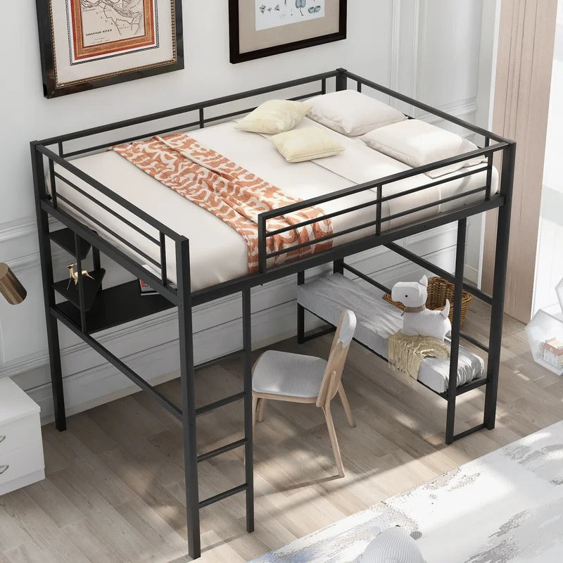 Bunk Bed: Kids Bunk Bed with Shelves
