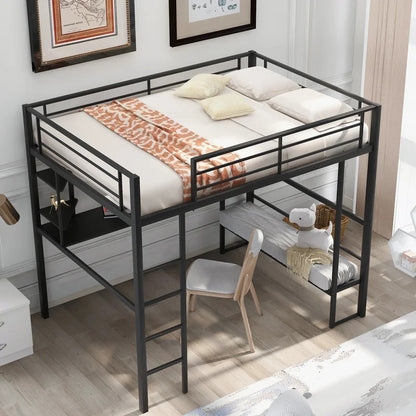 Bunk Bed: Kids Bunk Bed with Shelves