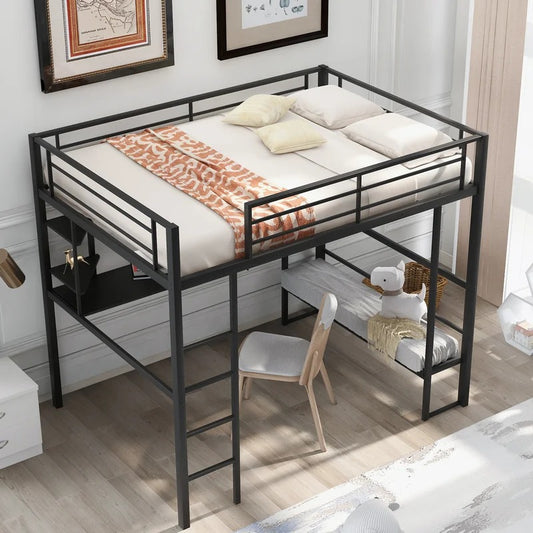 Bunk Bed: Kids Bunk Bed with Shelves