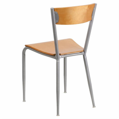 Cafe Chair: 19.5 in. Metal Restaurant Chair
