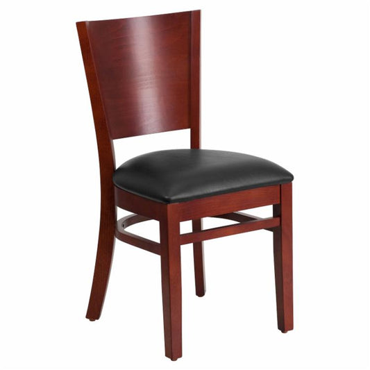 Cafe Chair: 20 in. Solid Back Restaurant Chair