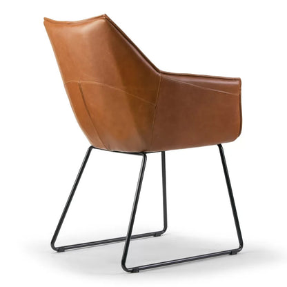 Cafe Chair: Brown Arm Chair, Restaurant Chair 